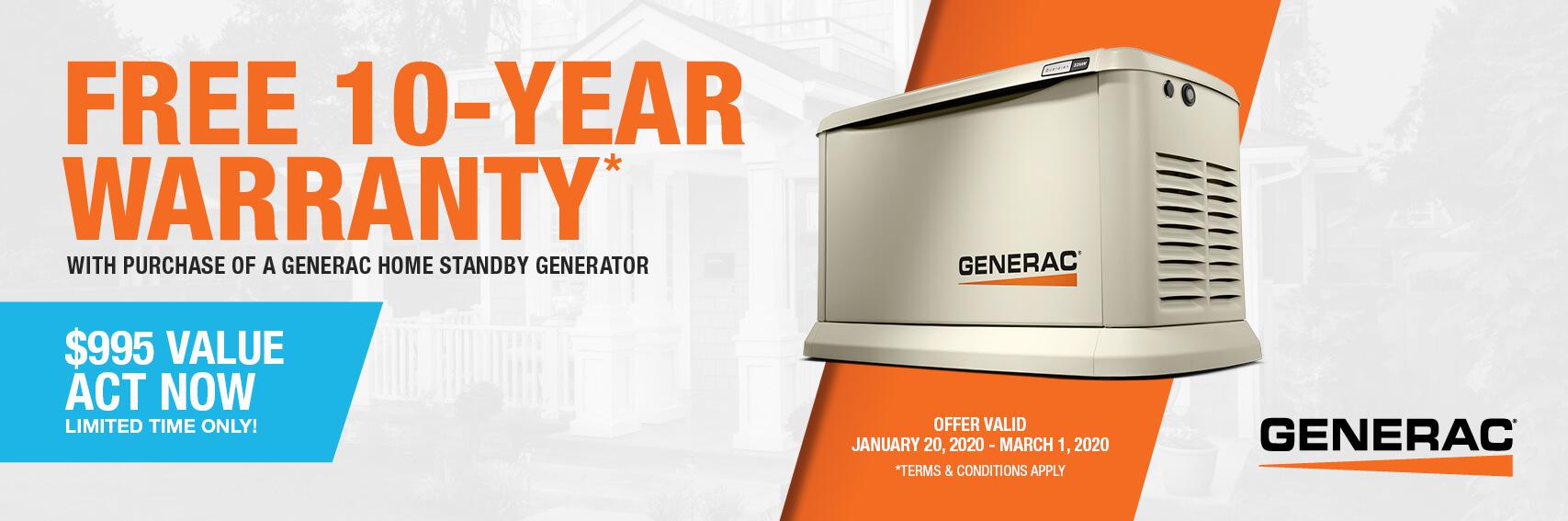 Homestandby Generator Deal | Warranty Offer | Generac Dealer | Woodstock, GA